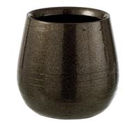 Cache-Pot en Céramique Brillant 20cm Vert Vert G