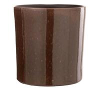 Cache-Pot en Céramique Design ""Flek"" 25cm Marron