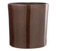 Cache-Pot en Céramique Design ""Flek"" 25cm Marron