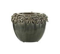 Cache-Pot en Céramique Flora 21cm Gris