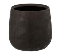 J-Line Pot de Fleurs - céramique - Noir - Ø 23 cm