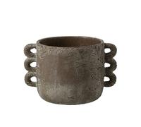 Cache pot en céramique marron 15 cm