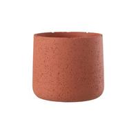 Cache-Pot En Céramique Orange 19x19x17 Cm Rouge