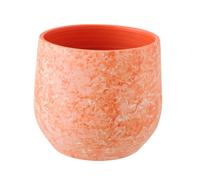 Cache-pot rond Sienne en céramique 23cm - Orange
