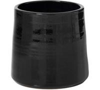 Cache Pot en Céramique "Tolga" 24cm Noir Noir G