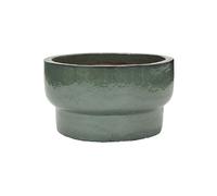 Cache-pot en céramique vert, à poser, avec drainage, résistant jusqu'à -20°C - House Doctor, Terra - Ø60 cm H32 cm