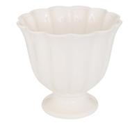 Cache-pot Fleur de rose H24cm blanc - Atmosphera Créateur d'intérieur