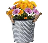 Cache-pot en métal Embos 15x15x17cm, petit