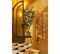 Cache-Pot En Métal Gris Clair D32 Gris