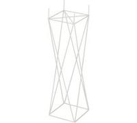 Cache-Pot en Métal "Support Croix" 55cm Blanc Blanc G