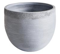 Cache-Pot En Pierre Grise 38x38x30 Cm Zakros Gris
