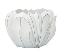 Cache-pot en résine blanche cm Ø 34,5x23,5.
