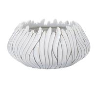 Mauro Ferretti - Cache-pot Honduras en polyrésine 40 x 20 cm Blanc