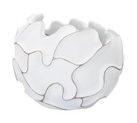 Cache-pot en résine Mauro Ferretti Lines Blanc 44x37 cm