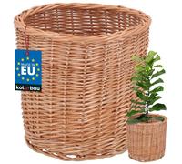Cache-pot extérieur - KOTARBAU - Panier à planter - Ø28 cm - Hauteur 26 cm - Marron