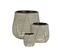 Cache-pot extérieur Mica Decorations Cancun Blanc Plastique H40xl45xL45cm