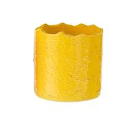 Cache pot jaune en céramique H15 cm