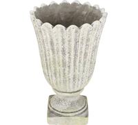 Cache-pot Fonte antique Gris Ø20 H30,5 Déco Vintage