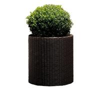 Cache pot grand format - CYLINDER PLANTER - Tressé - 39 litres - Gris - 43,7 x 43,7 x 44,3 cm - Polypropylène