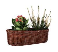 Cache-pot - KOTARBAU - 40 cm - Osier - Ovale - Marron