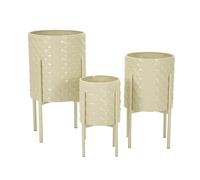 Cache-pot Mauro Ferretti Betsy Tris (x3) Beige 36x56,5-30x48,5-24x37,5 cm