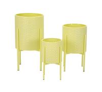 Cache-pot Mauro Ferretti Iris Tris (x3) Jaune 36x56,5-30x48,5-24x37,5 cm