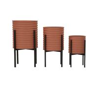 Mauro Ferretti - Set de 3 cache-pots en métal Milly G