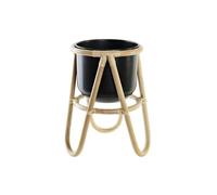 Cache-Pot Métal Colonial Et Bambou Dkd Home Decor Multicolore