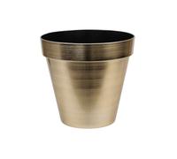 CACHE-POT PLASTIQUE BRILLANT 16X9.5CM OR