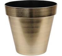 cache-pot plastique brillant 16x9.5cm or - générique 224921