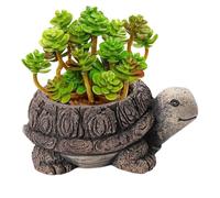 Cache-pot pour tortues, petits pots de succulentes, pots de fleurs mignons, pots de fleurs créatifs pour tortue, grenouille, hérisson, pot de fleurs en ciment, pots de jardin, décorations pour