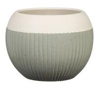 Cache-pot rond céramique vert 719 Scheurich ø19x h.14 cm