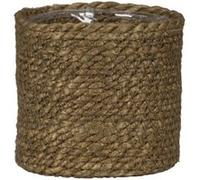 Cache-pot rond en jonc de mer marron ø19cm Scheurich