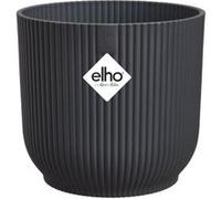 Cache-pot rond en plastique anthracite Elho Vibes ø14cm