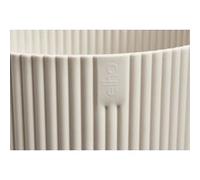 Elho Vibes Fold Rond 22 - Pot De Fleurs pour Intérieur - Plastique 100% Recyclé - Ø 22.0 x H 20.2 cm - Blanc/Blanc Lin