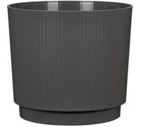 Cache-pot rond - GARDEN ID - Lino - Ø 25 - 7 L - H 22 cm - Anthracite