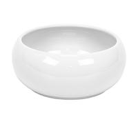 Cache Pot Rond Piano en ceramique, Bas Bol, en Blanc, diam. 24 cm