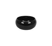 Cache pot rond Piano en ceramique, bas bol, en noir, diam. 14 cm