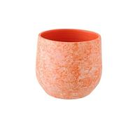 Cache-pot rond Sienne en céramique 23cm - Orange
