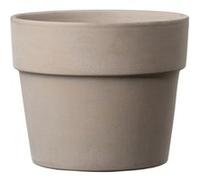 Cache pot rond terre cuite Perfetto Grafite ø15,2 x h.13 cm
