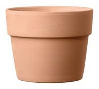 Cache pot rond terre cuite Perfetto White ø13 x h.11,6 cm