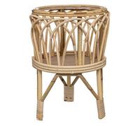 Cache-Pot sur Pied en Rotin "Carmen" 39cm Beige