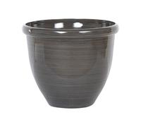 Cache-pot Tesalia - Diamètre 44 cm, en Mélange de Pierres et Polyrésine, Marron