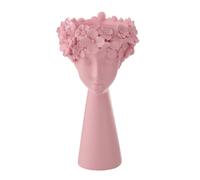Cache-Pot Tête Fleurie "Flore" 40cm Rose