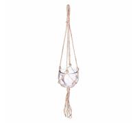 Cache-pot - verre et jute - transparent - D10 -5 cm - Atmosphera créateur d'intérieur