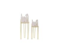 Lot de 2 Cache-Pots sur Pied "Tree" 79cm Gris