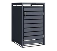 Cache Poubelle - AXI - Lucas - Métallique - Anthracite - 240L