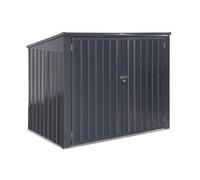 sweeek - Cache Poubelle Double Couleur Gris Anthracite. 1.75m²