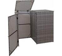 Cache-poubelle pour 2 poubelles MENDLER HWC-E25, polyrotin 2x120l gris Gris G