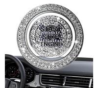 Cache Pour Bouton De Démarrage Push Start - Autocollants d'Anneau en Strass,Couvercle de Bouton Poussoir de Démarrage à Adhésif Précision | pour Femmes, Hommes, Filles, Véhicules SUV